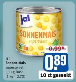 REWE Ja! sonnen-mais supersweet Angebot