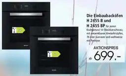 Zurbrüggen Miele Die Einbaubacköfen H 2455 B und H 2455 BP Angebot