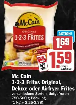 HIT McCain 1-2-3 Frites Original, Deluxe oder Airfryer Frites Angebot