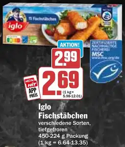 HIT Iglo Fischstäbchen Angebot