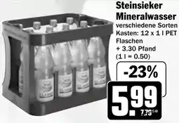 HIT Steinsieker Mineralwasser Angebot