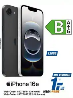 expert Techno Land Apple iPhone 16e + Magenta Mobil M Young 100GB Angebot