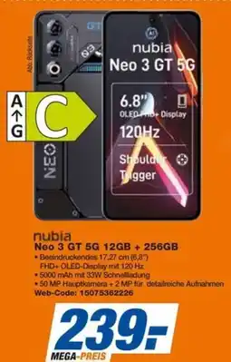 expert Techno Land nubia Neo 3 GT 5G 12GB + 256GB Angebot