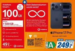 expert Techno Land Apple iPhone 17 Pro + Vodafone Smart L 100GB Angebot