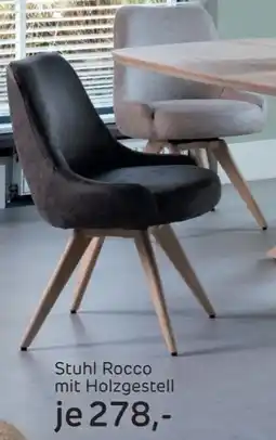 Möbel Inhofer Stuhl Rocco mit Holzgestell Angebot