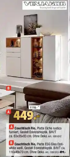 Zurbrüggen VENJAKOB Couchtisch Rio Angebot