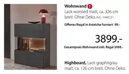 Zurbrüggen Collection Alberto MARTINELLI Wohnwand Angebot