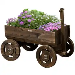 Netto Marken-Discount Outsunny Blumenwagen Tannenholz Angebot