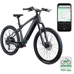 Netto Marken-Discount Agon Alpha E Bike Mountainbike Herren oder Damen 170 - 190 cm Pedelec 27,5 Zoll dunkelgrau Angebot