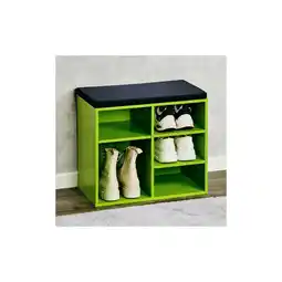 Netto Marken-Discount Kesper Schuhschrank mit Sitzkissen - versch. Ausführungen - Grün klein Angebot