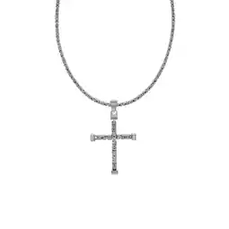 Netto Marken-Discount Zeeme Basic Halskette Silber 925 poliert mit Kreuz-Anhänger 55cm lang Königskette 2,2mm breit Angebot