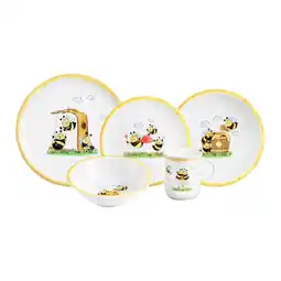 Netto Marken-Discount Seltmann Weiden Kindergeschirr Set Compact Fleißige Bienen 5er Set Angebot