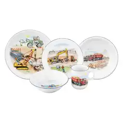 Netto Marken-Discount Seltmann Weiden Kindergeschirr Set Compact Auf der Baustelle 5er Set Angebot