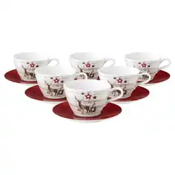 Netto Marken-Discount Seltmann Weiden Milchkaffeetassen mit Untertassen Life Christmas 370 ml 6er Set Angebot