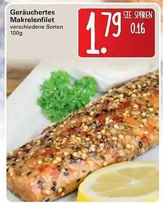 WEZ Geräuchertes Makrelenfillet Angebot