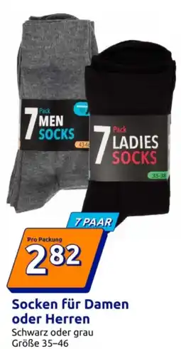 Action Socken für Damen oder Herren 7 PAAR Angebot