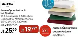 Galeria GALERIA home Jersey-Spannbetttuch mit Elasthan Angebot