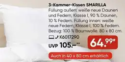 Galeria Billerbeck 3-Kammer-Kissen SMARILLA Angebot