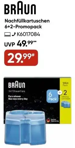 Galeria BRAUN Nachfüllkartuschen 6+2-Promopack Angebot
