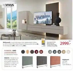 Zurbrüggen INVIVUS Wohnwand Angebot