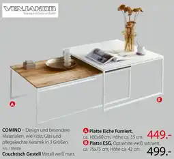 Zurbrüggen VENJAKOB Couchtisch Gestell Angebot