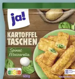 REWE ja! Kartoffeltaschen Spinat Mozzarell Angebot