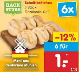 Netto Marken-Discount Schnittbrötchen Angebot