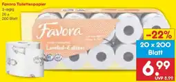 Netto Marken-Discount Favora Toilettenpapier Angebot