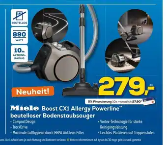 Euronics XXL Miele Beutelloser Bodenstaubsauger Boost CX1 Cat&Dog PowerLine Angebot