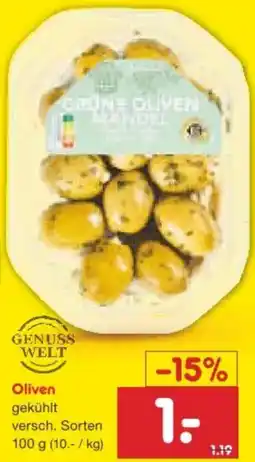 Netto Marken-Discount GENUSS WELT Oliven Angebot