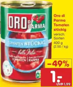 Netto Marken-Discount Oro di Parma Tomaten stückig Angebot