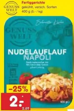 Netto Marken-Discount GENUSS WELT Fertiggerichte Angebot