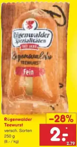 Netto Marken-Discount Rügenwalder Teewurst Angebot