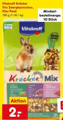 Netto Marken-Discount Vitakraft Kräcker Trio Zwergkaninchen, 10er Pack Angebot