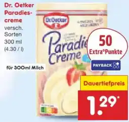 Netto Marken-Discount Dr. Oetker Paradiescreme Angebot