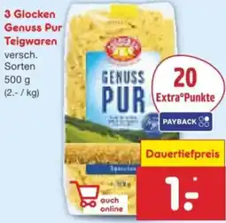 Netto Marken-Discount 3 Glocken Genuss Pur Teigwaren Angebot