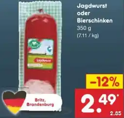 Netto Marken-Discount Jagdwurst oder Bierschinken Angebot