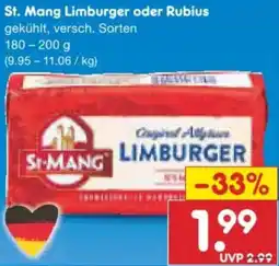 Netto Marken-Discount St. Mang Limburger oder Rubius Angebot