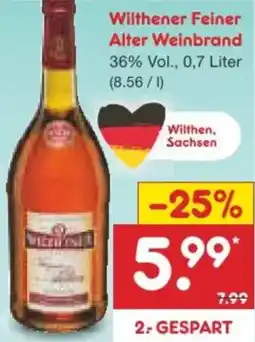 Netto Marken-Discount Wilthener Feiner Alter Weinbrand Angebot