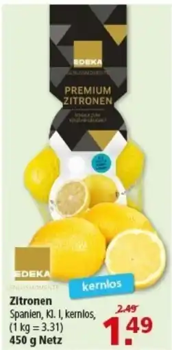 Multi Markt EDEKA GENUSSMOMENTE Zitronen Angebot