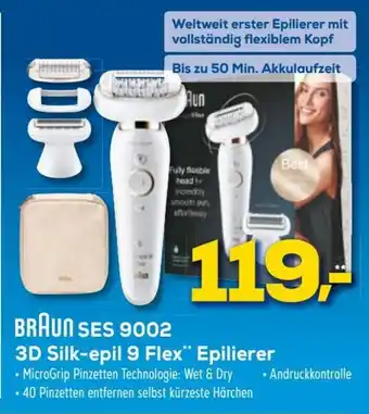 Euronics XXL Braun Epilierer 3D Silk-epil 9 Flex | SES 9002 Angebot