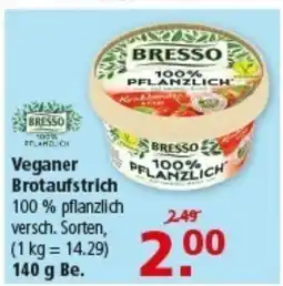 Multi Markt BRESSO Veganer Brotaufstrich Angebot