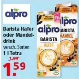 Multi Markt alpro Barista Hafer oder Mandeldrink Angebot