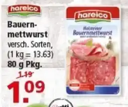 Multi Markt hareico Bauern- mettwurst Angebot