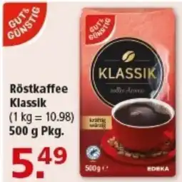 Multi Markt GUTS&GÜNSTIG Röstkaffee Klassik Angebot