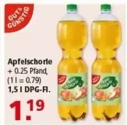 Multi Markt GUTS&GÜNSTIG Apfelschorle Angebot