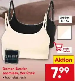 Netto Marken-Discount SPIRIT Damen Bustier seamless, 2er Pack Angebot
