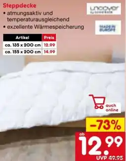 Netto Marken-Discount Steppdecke Angebot