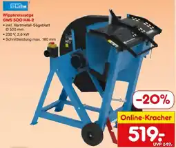 Netto Marken-Discount Güde Wippkreisssäge GWS 500 HM-2 Angebot