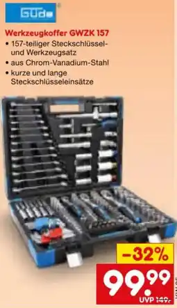Netto Marken-Discount Güde Werkzeugkoffer GWZK 157 Angebot